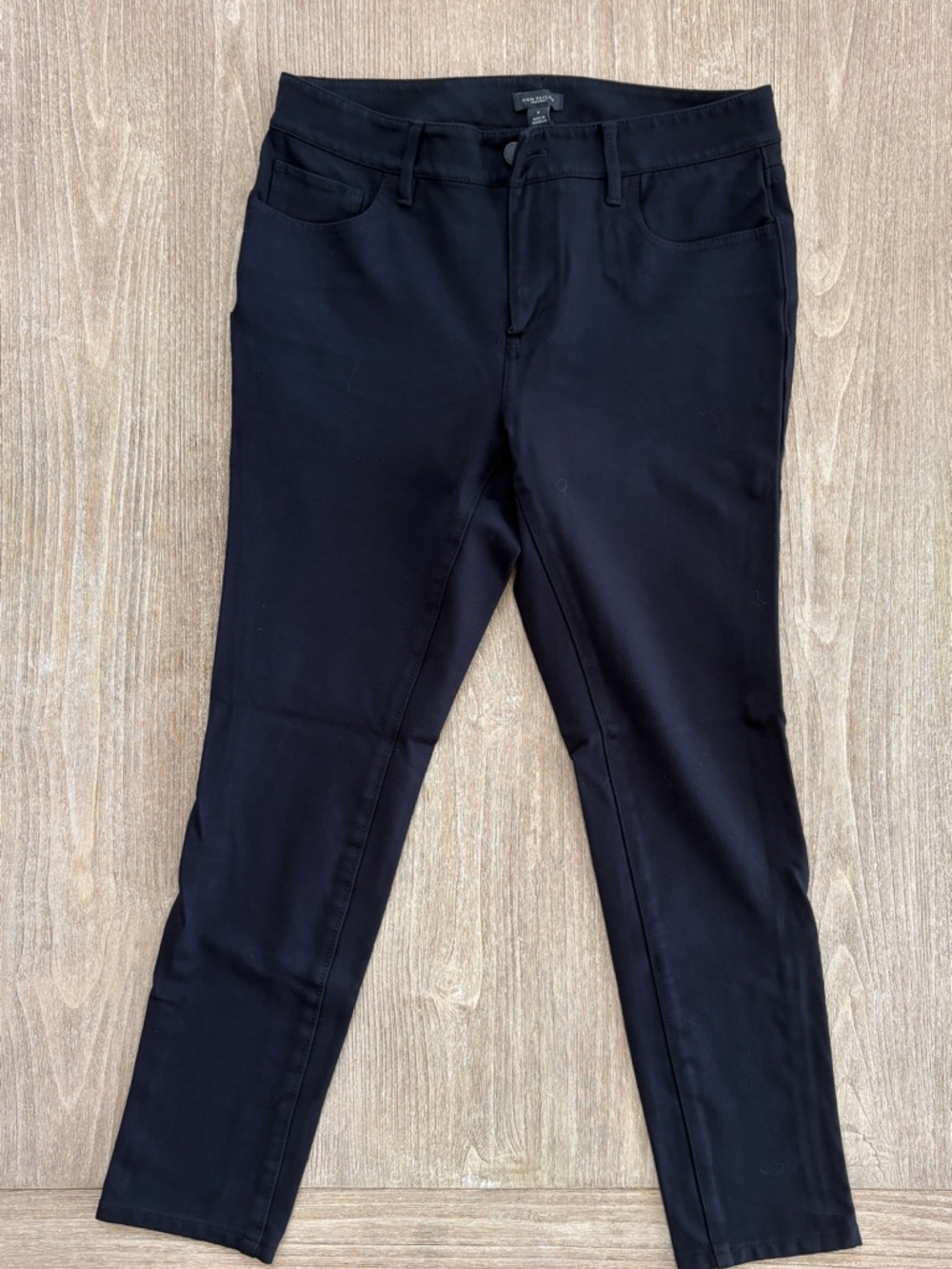 Ann Taylor Black Slim Ankle Pants, size 8